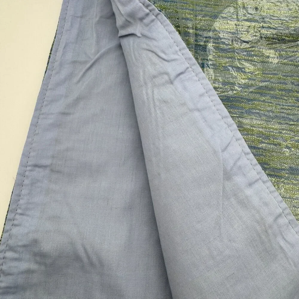 Signature Home Styles LN246RN Table Runner Blue Green Textured Stripe Modern